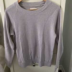 TNA Waffle Long Sleeve - Washed Grey/Cream